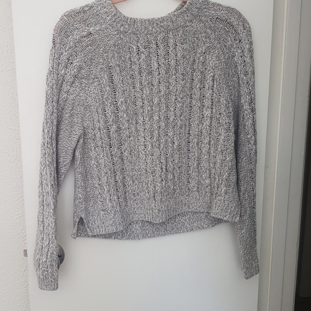 Cropped Gray Sweater
